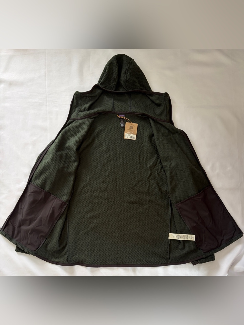 Patagonia R1 Air Full-Zip Hoody Men's Size L Old Growth Green - Picture 6 of 15